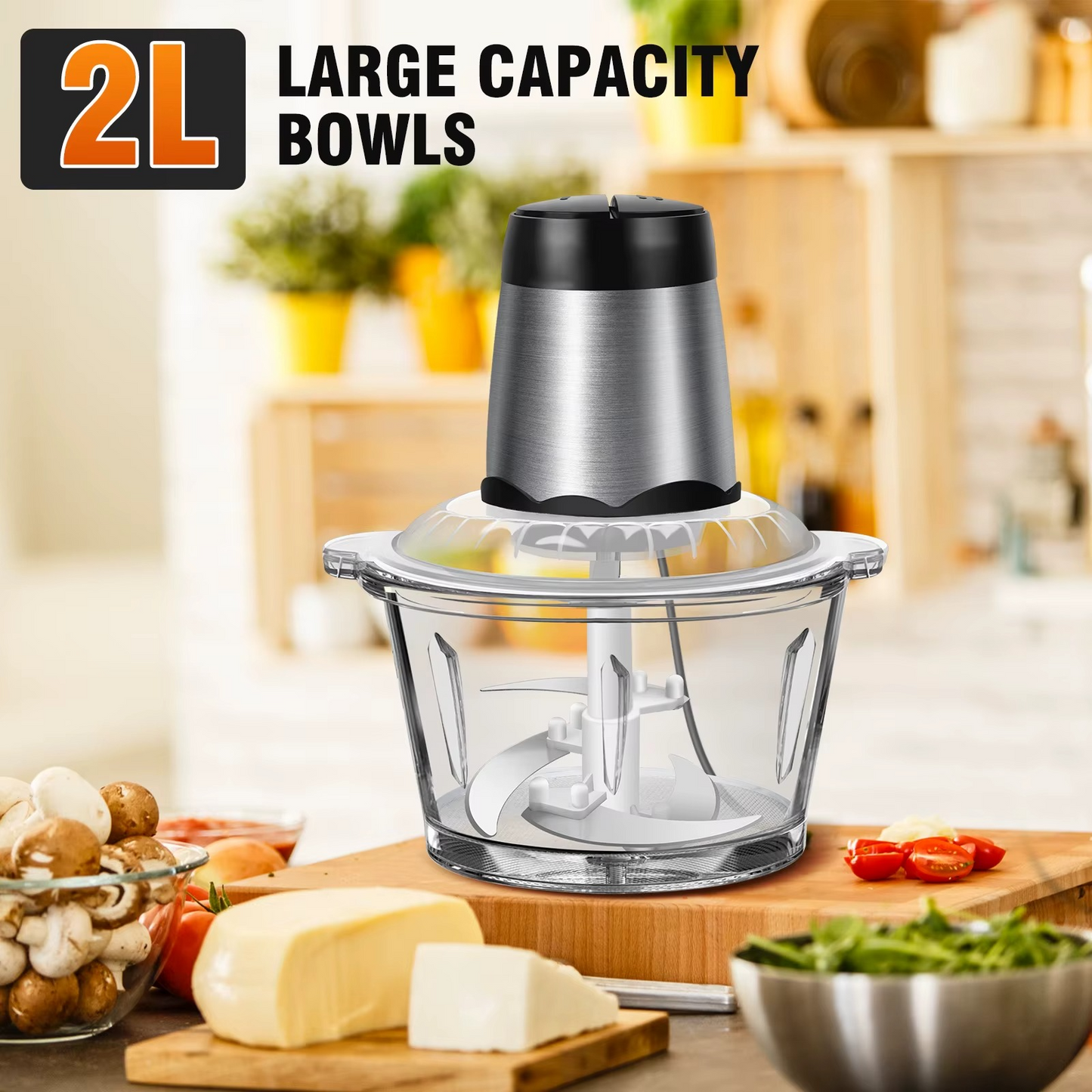 2L Mini Electric Food Chopper