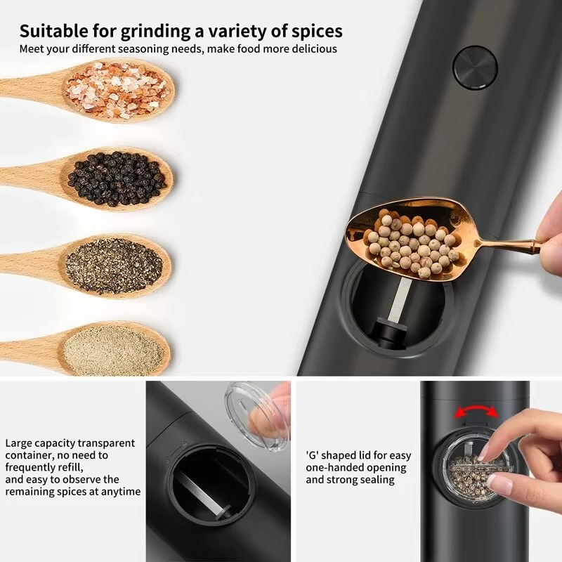 Electric Automatic Mill Pepper And Salt Grinder